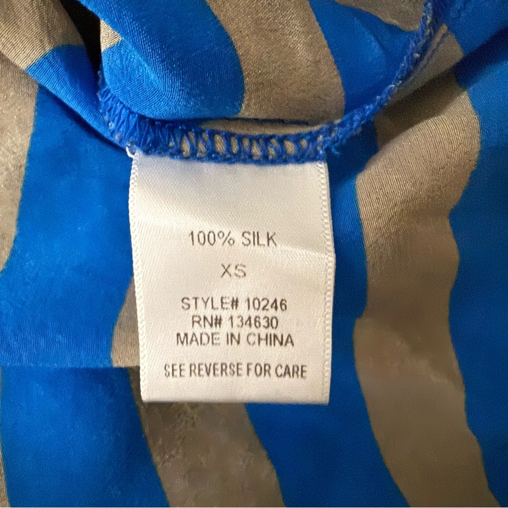 Sunday in Brooklyn Blue and White Striped Relaxed Blouse Size XS - Picture 6 of 6